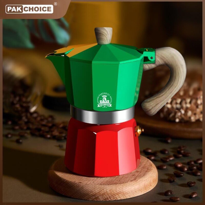 Ground Coffee Moka Pot Special Electric Ceramic Stove Moving Open Flame Italian Valve Cow Italy Imported Hand Punch Outdoor Home Double