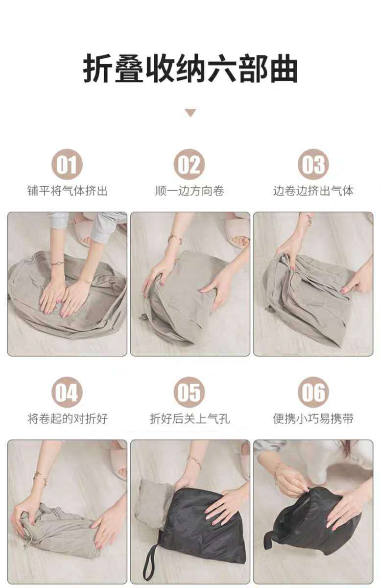Factory Direct Sales Press Automatic Inflatable Foot Mat Aircraft High-Speed Rail Car Footstool PVC Flocking Pillow Inflatable Foot Mat