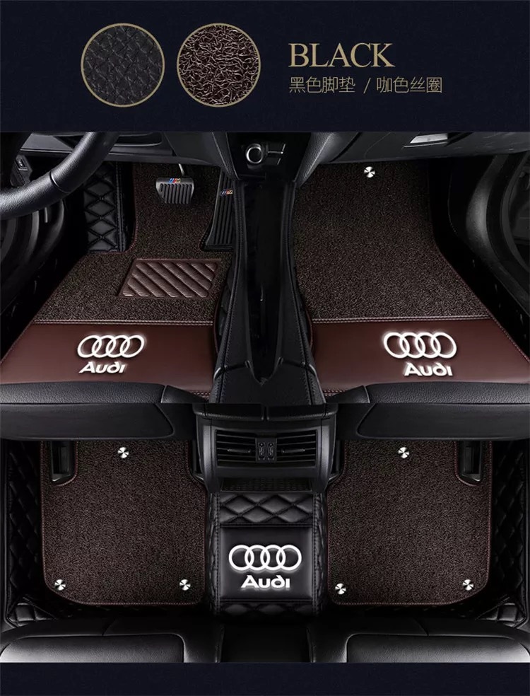 Car Fully Enclosed Foot Mat A6L A4L A3 Q3 Q5 Q7 A8L Q2L A5 A7 Car Foot Mat