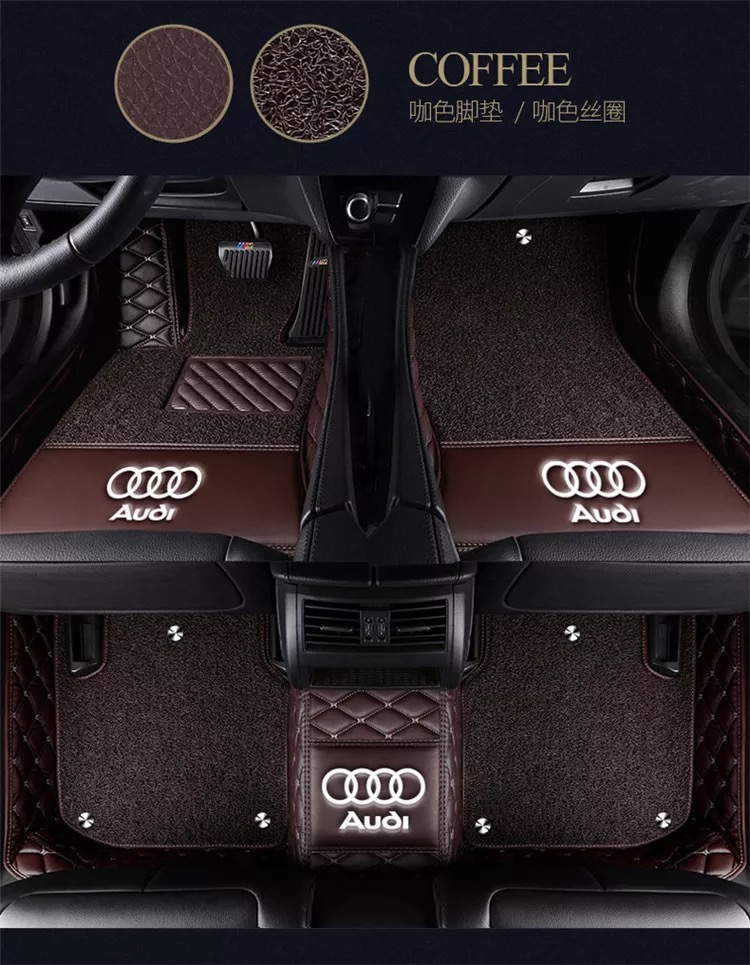 Car Fully Enclosed Foot Mat A6L A4L A3 Q3 Q5 Q7 A8L Q2L A5 A7 Car Foot Mat