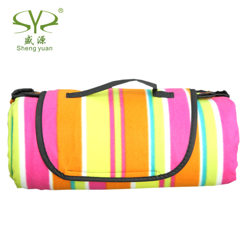 Manufacturer direct suede waterproof picnic mat outdoor camping blanket folding picnic wholesale