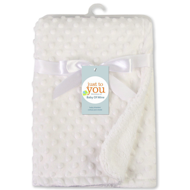 Doudou Blanket Bubble Blanket Baby Car Blanket Outdoor Baby Holding Blanket Double Layer Warm Solid Color Foam Blanket Soft