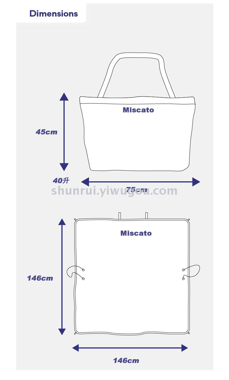 Foreign trade hot style Miscato outdoor multi-purpose waterproof carpet lightweight travel bag beach bag picnic blanket. Foreign trade hot style Miscato outdoor multi-purpose waterproof carpet lightweight travel bag beach bag picnic blanket.