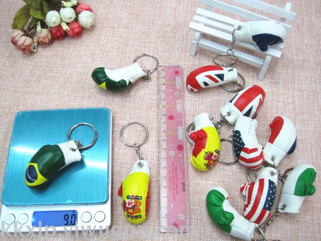 Imitation boxing gloves key ring pendant wholesale sports goods boxing gloves key ring boxing glove box factory