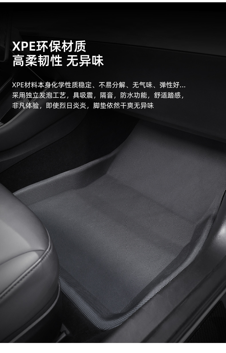Applicable to Tesla MODEL3Y Fully Enclosed Dedicated Foot Pad Left Rudder Right Rudder Car Floor Mat XPE