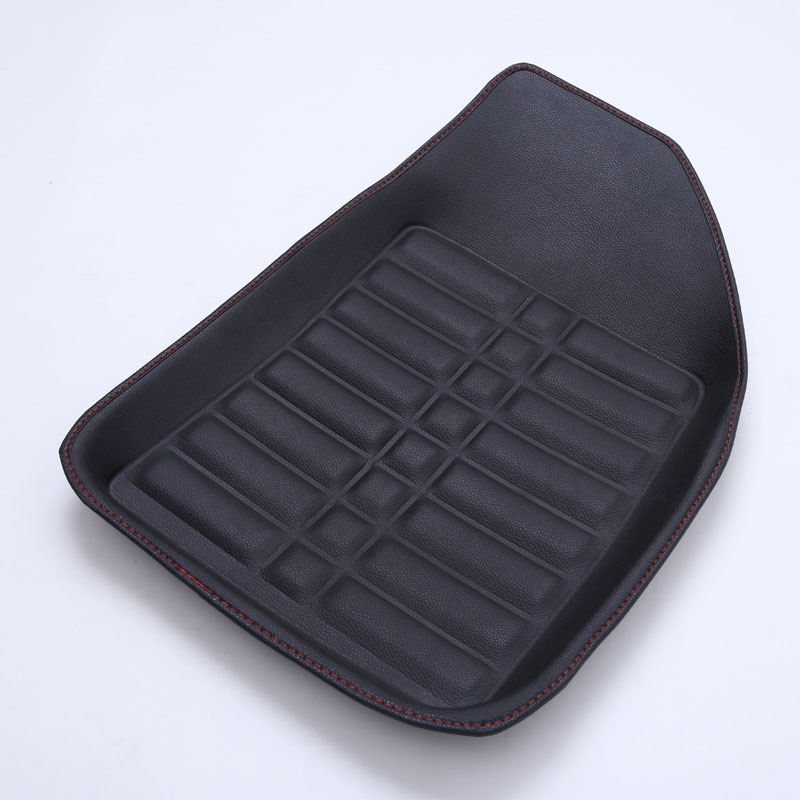 Fully Enclosed Foot Mat Large Surrounded Car Foot Mats Leather Foot Mat Special Car Indentation Universal Foot Pad