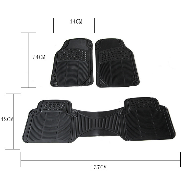 Car OnePiece Foot Mat 3Piece PVC Waterproof NonSlip Four Seasons Universal Foot Pad Foreign Trade Whole