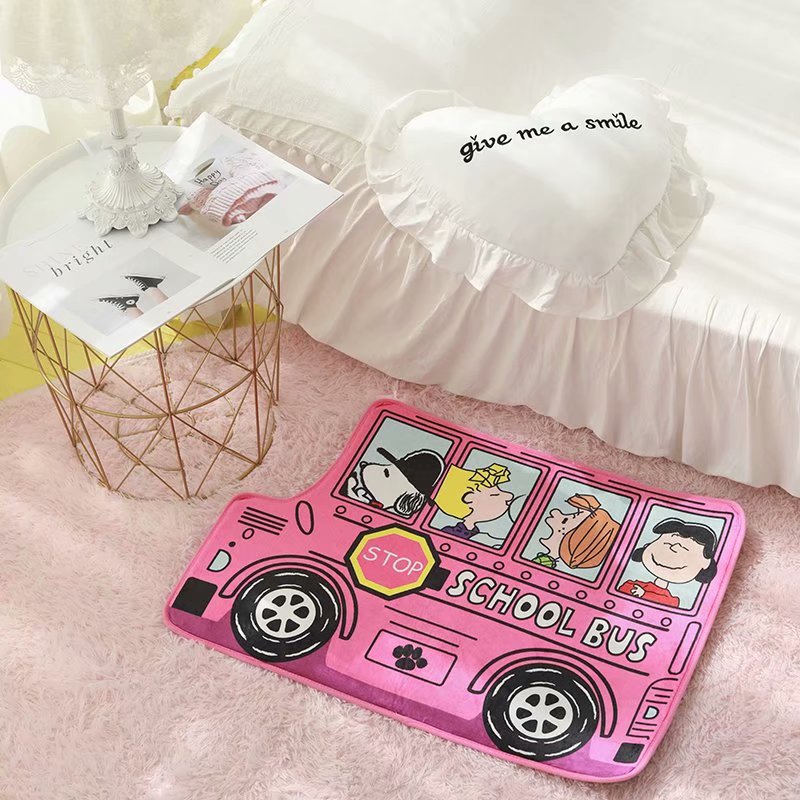 Cartoon Car Styling Foot Mat Non-Slip Floor Mat Non-Absorbent Window Cushion Bathroom Mat Doormat Sofa Cushion