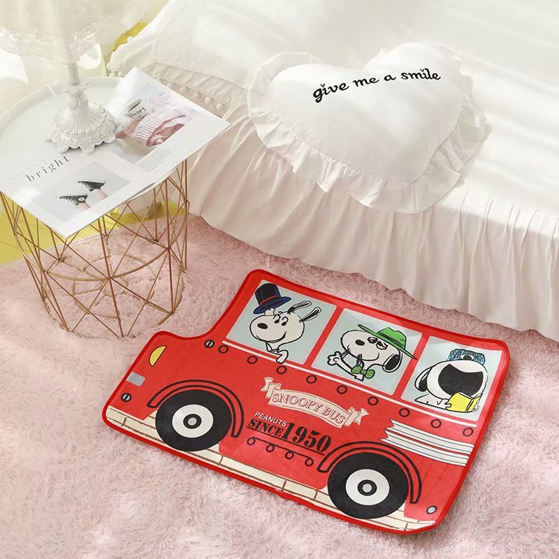 Cartoon Car Styling Foot Mat Non-Slip Floor Mat Non-Absorbent Window Cushion Bathroom Mat Doormat Sofa Cushion