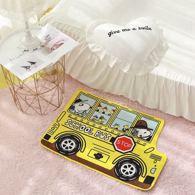Cartoon Car Styling Foot Mat Non-Slip Floor Mat Non-Absorbent Window Cushion Bathroom Mat Doormat Sofa Cushion