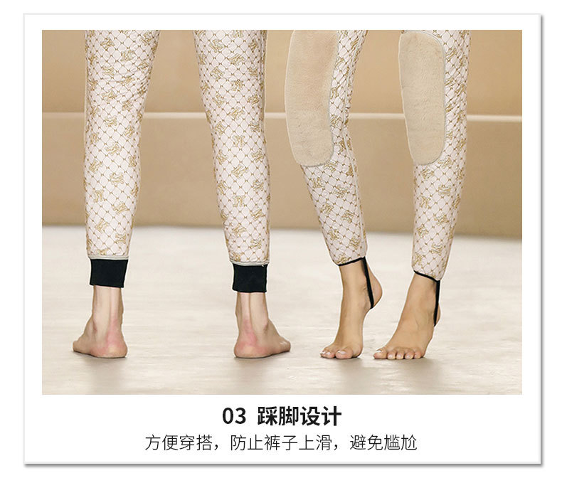 New Outdoor Men's and Women's Live Broadcast Tencel Kneecap Waist Support Cashmere plus-Sized Size Graphene Thermal Leggings Women