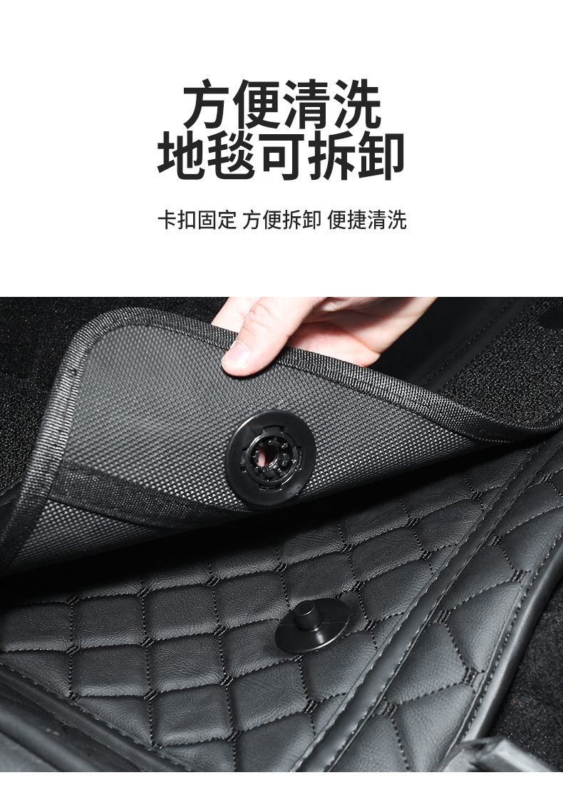 Applicable to Tesla MODEL3 Foot Mat Fully Surrounded Tesla Car Model Y Carpet 20 21