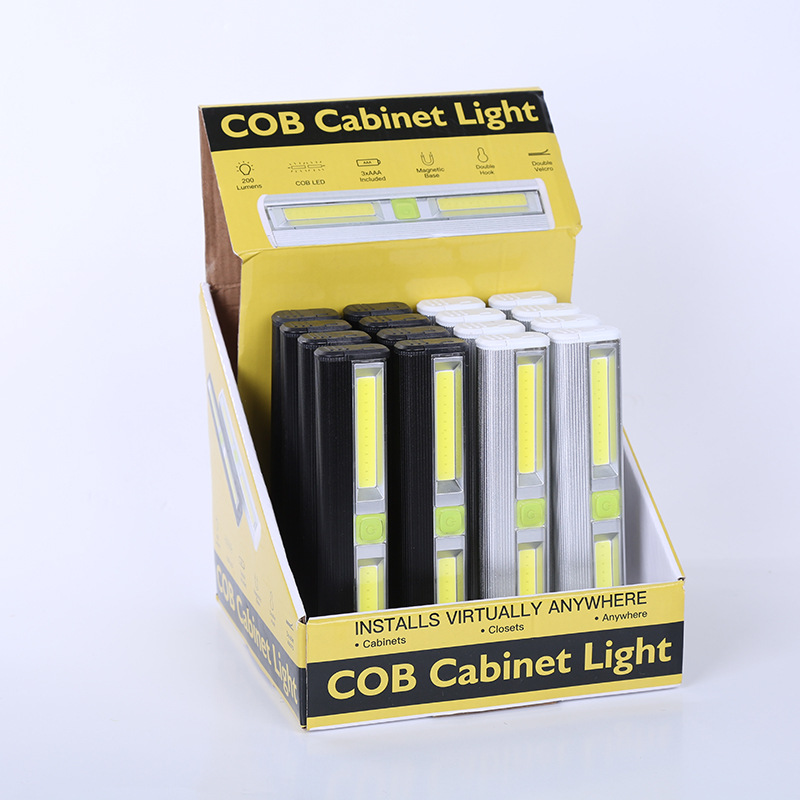 Wardrobe Light Strong Light Cob Switch Light Aluminum Alloy Battery Led Cabinet Light Corridor Light
