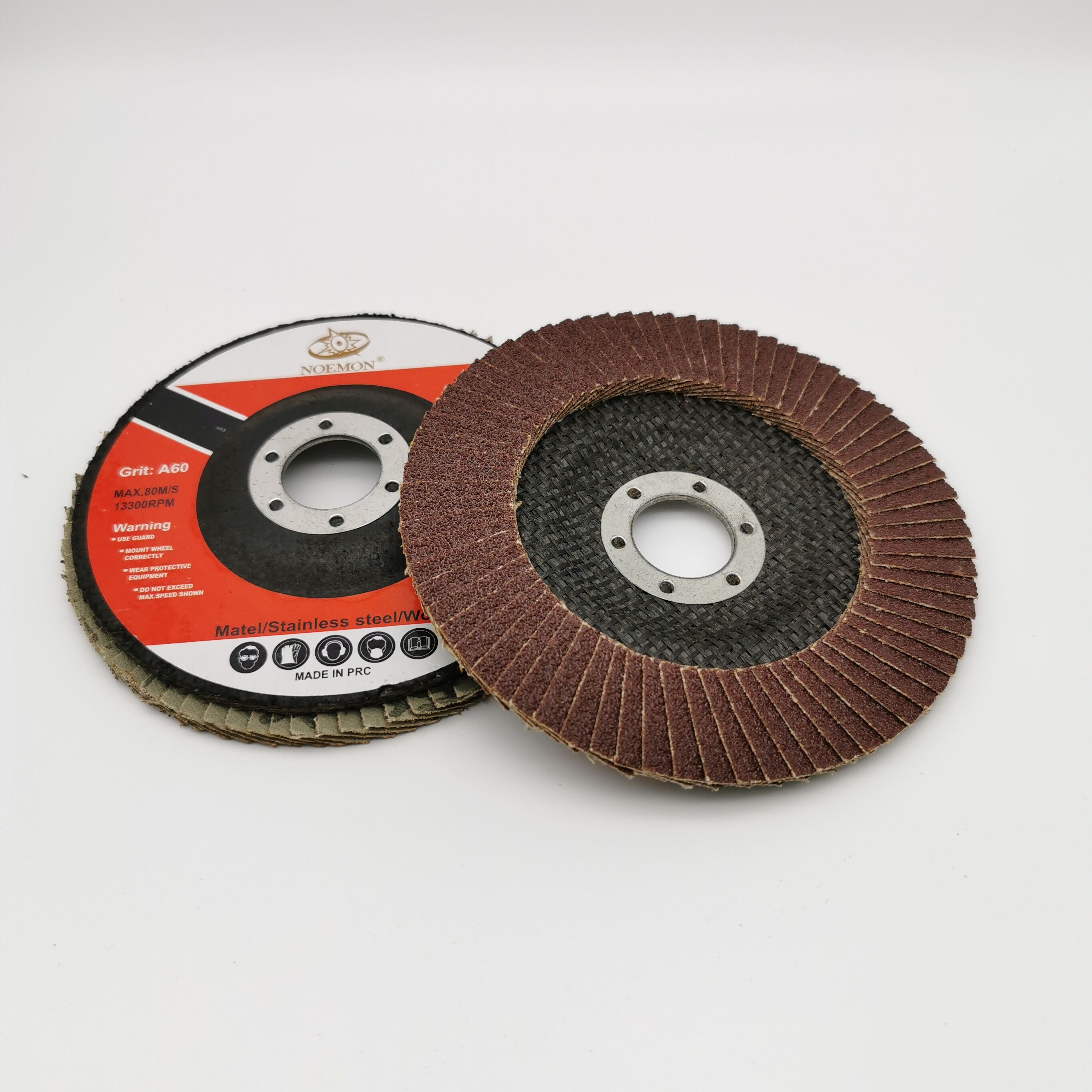 Flap Disc Louvre Blade Red Sand Net Cover Louvre Blade Alumina Polishing Wheel Manufacturer 125*22.23mm