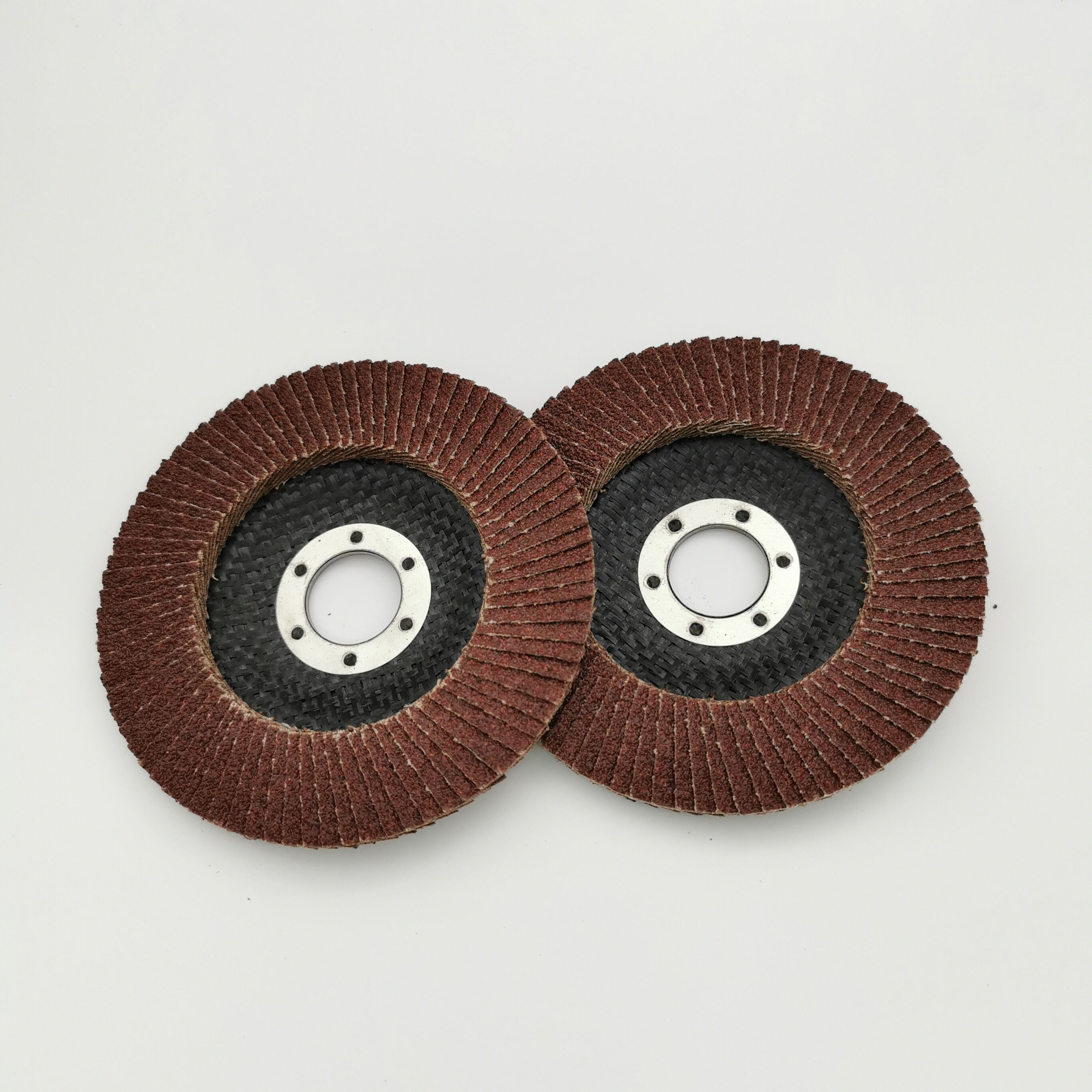 Flap Disc Louvre Blade Red Sand Net Cover Louvre Blade Alumina Polishing Wheel Manufacturer 125*22.23mm