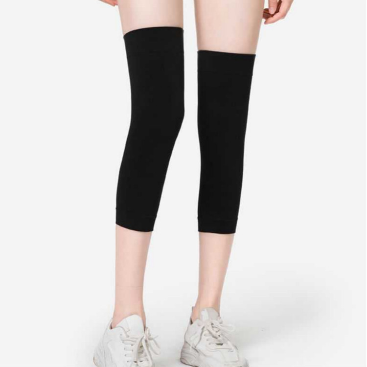Four Seasons Pure Colored Cotton Sports Knitted Old Cold Leg Warm Kneecap Leggings for the Elderly Cold-Proof Warm Kneecap Factory Wholesale
