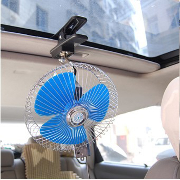 6 inch 12V semi enclosed fan with fan switch car fan car fan