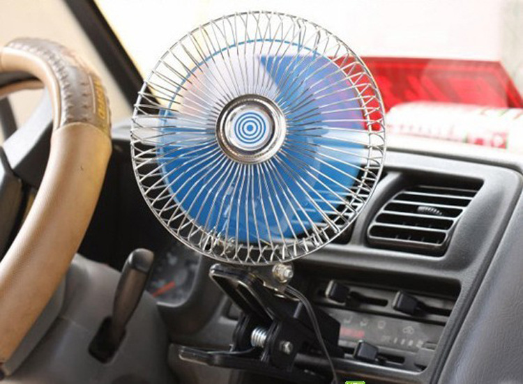 6 inch 12V semi enclosed fan with fan switch car fan car fan