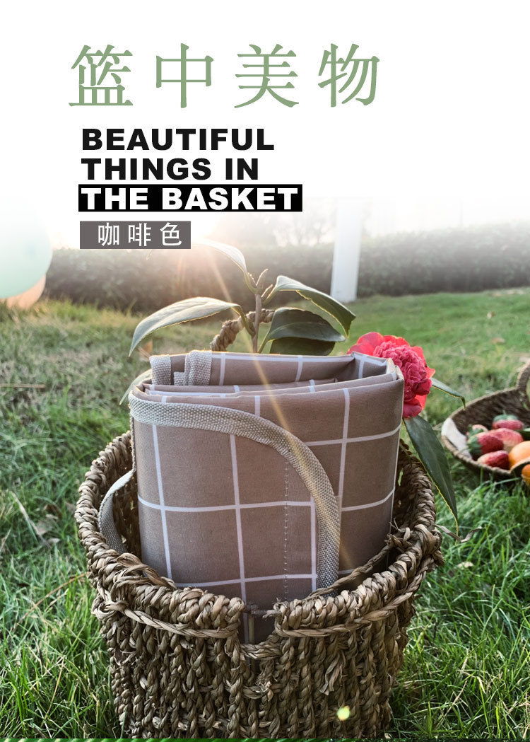 Factory Wholesale New Plaid Picnic Mat Ins Style Picnic Blanket Beach Mat Outdoor Mat Camping Waterproof and Moisture-Proof Liner