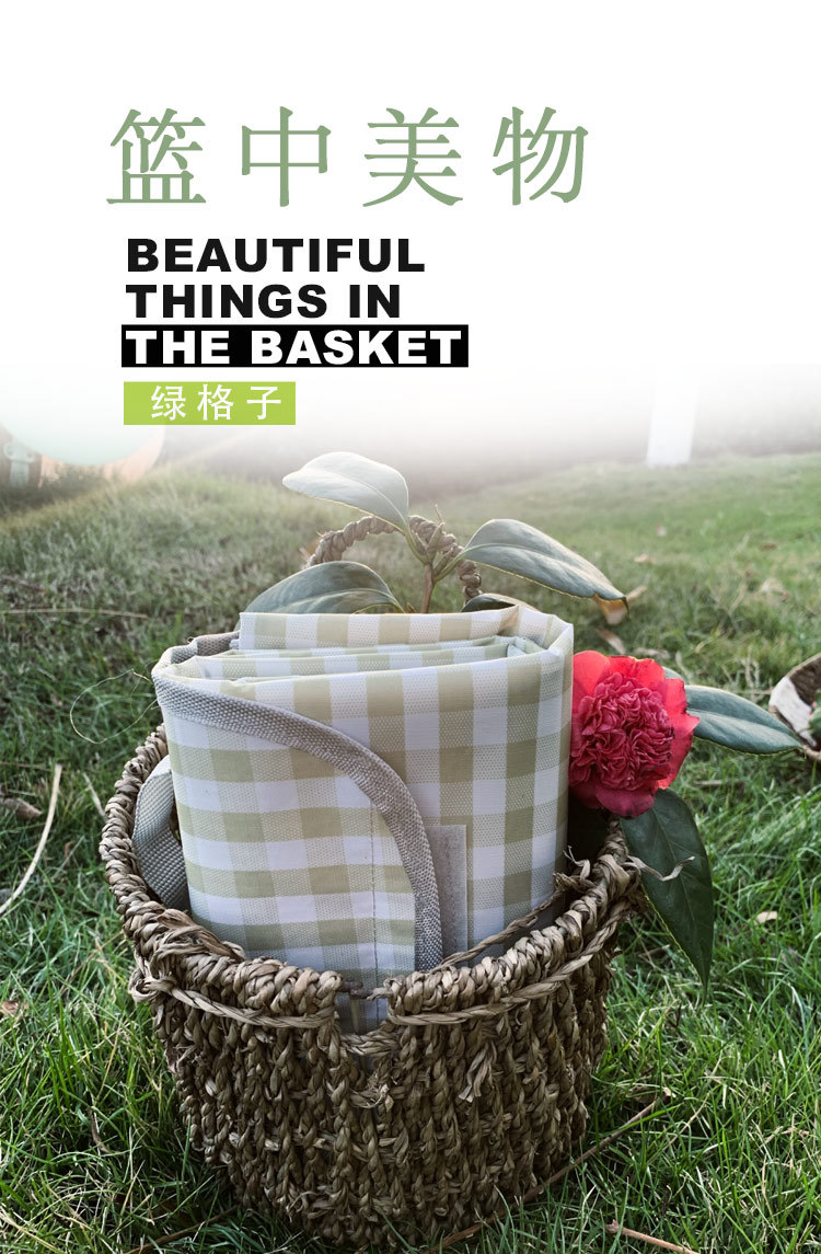 Factory Wholesale New Plaid Picnic Mat Ins Style Picnic Blanket Beach Mat Outdoor Mat Camping Waterproof and Moisture-Proof Liner