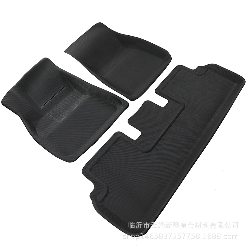 Suitable for Tesla Foot Mat Model 3Y AllWeather Car Foot Mat Tail Box Mat TPR Material XPe Floor Mat