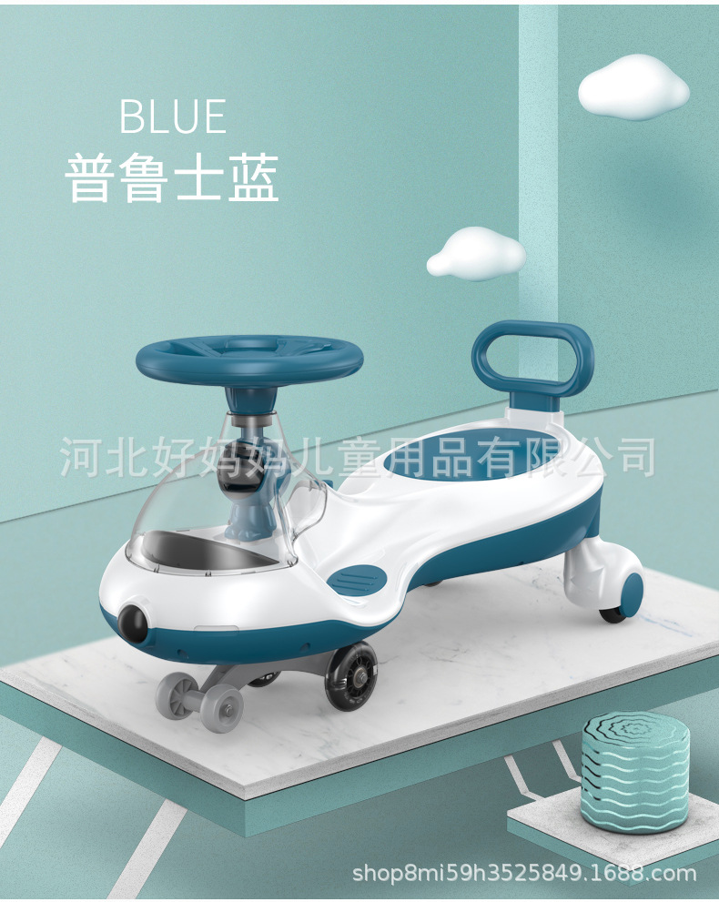 Children's Toy Car Swing Car Bobby Car Elf with Light Transparent Cover Flashing Wheel with Backrest Stroller Swing Car Children's Toy Car Swing Car Bobby Car Elf with Light Transparent Cover Flashing Wheel with Backrest Stroller Swing Car