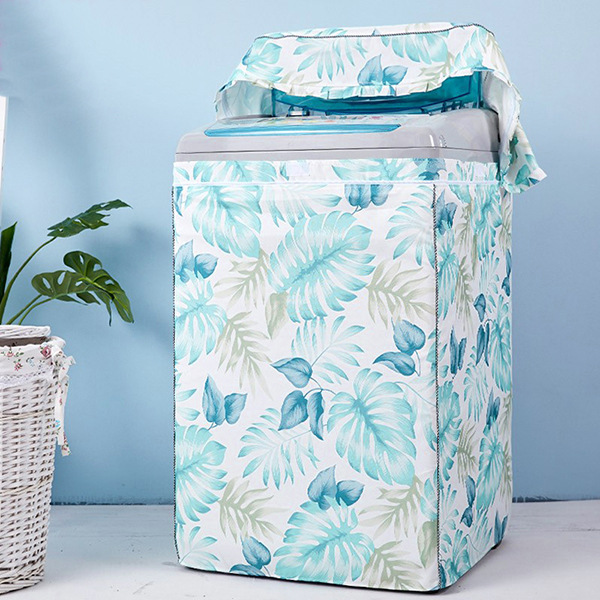 Factory Brand Direct Sales Silver Pastebrushing Oxford Fabric Wave Wheel Automatic Washing Machine Cover Waterproof and Sun Protection Dirt-Proof Cover