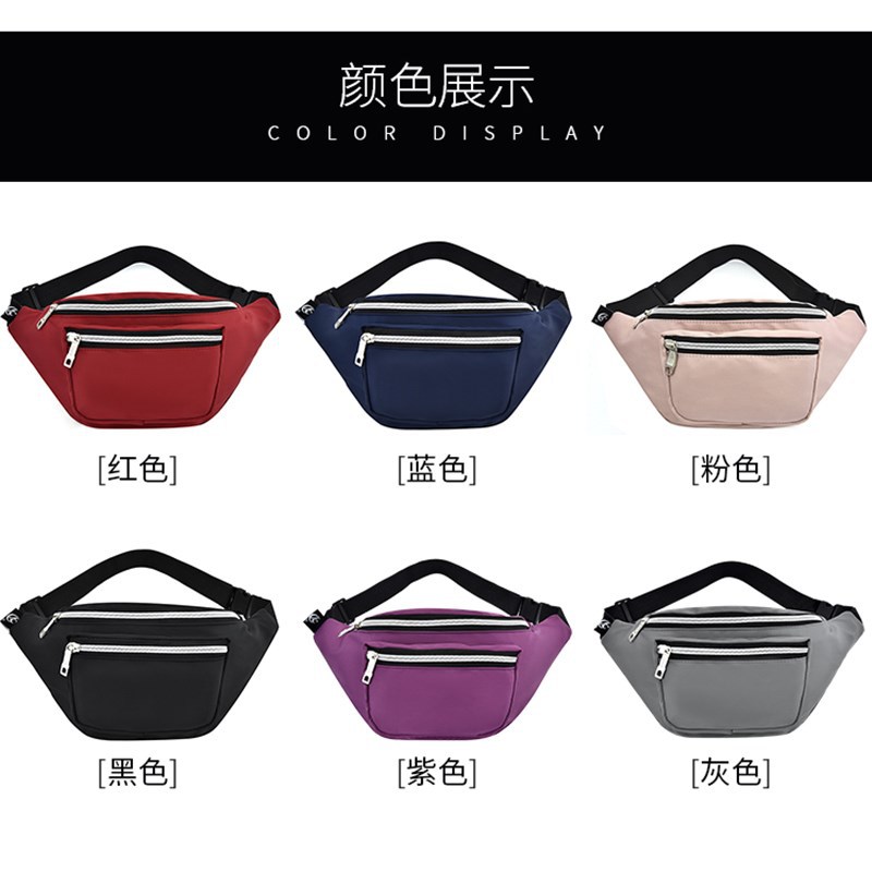Factory Direct Sales Sports Waist Bag Wholesale Custom Logo Men&#039;s and Women&#039;s Fashion Mobile Phone Waist Bag Outdoor Waterproof Crossbody Chest Bag