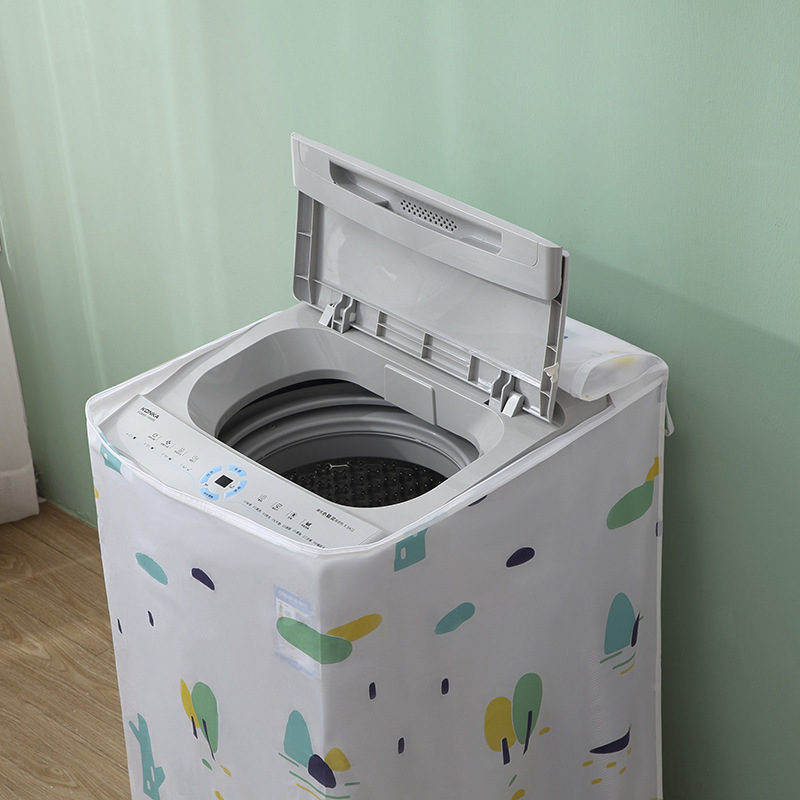 Washing Machine Cover Waterproof Thickened Sun Protection Dust Cover Household Bathroom Automatic Wave Wheel Drum Four-Side All-Inclusive