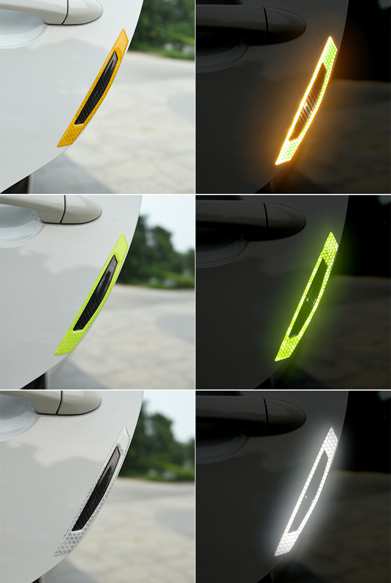 Reflective Sticker Car Door Anti-Collision Stickers Scratch Cover Warning Luminous Creative Modification Personality Decoration Website Red Wheel Brow Stickers Reflective Sticker Car Door Anti-Collision Stickers Scratch Cover Warning Luminous Creative Modification Personality Decoration Website Red Wheel Brow Stickers