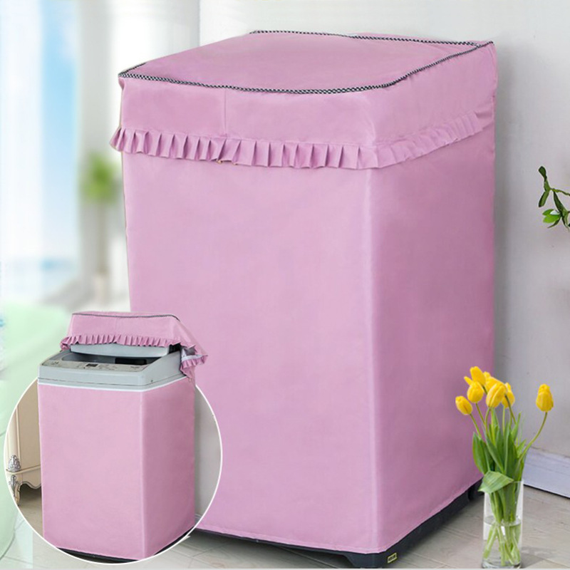 Full-Automatic Washing Machine Cover Oxford Cloth Silver Pastebrushing Waterproof and Sun Protection Wave Wheel Washing Machine Cover Sunshade Dust Cover Cross-Border