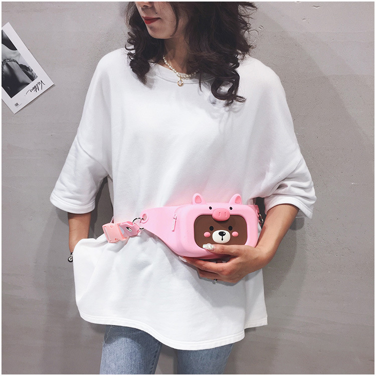 Children's Bag Little Girl Fashion Crossbody Waist Bag Korean Cute College Student Shoulder Bag Cartoon Trendy Chest Bag Wholesale Children's Bag Little Girl Fashion Crossbody Waist Bag Korean Cute College Student Shoulder Bag Cartoon Trendy Chest Bag Wholesale