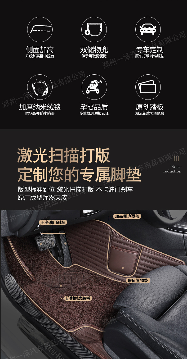 Car Foot Mat Fully Enclosed Foot Mat XFL XEL F-PACE XF Xe XJL Car Double-Layer Foot Mat Car Foot Mat Fully Enclosed Foot Mat XFL XEL F-PACE XF Xe XJL Car Double-Layer Foot Mat