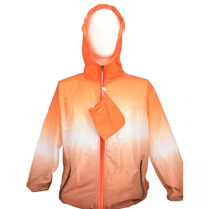 Summer Gradient Color Sun-Protective Clothing Hooded Outdoor Men&#039;s and Women&#039;s Cooling Jacket Sun Protection Clothing Air Conditioning Clothes UV Protection Wind Shield