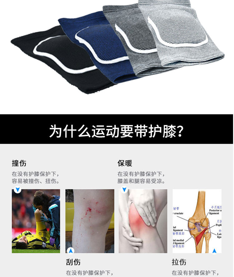 Sports Kneecaps Volleyball and Football Dance Kneeling Thickened Sponge Kneecap Children's Roller Skating Dance Protective Gear Factory Wholesale