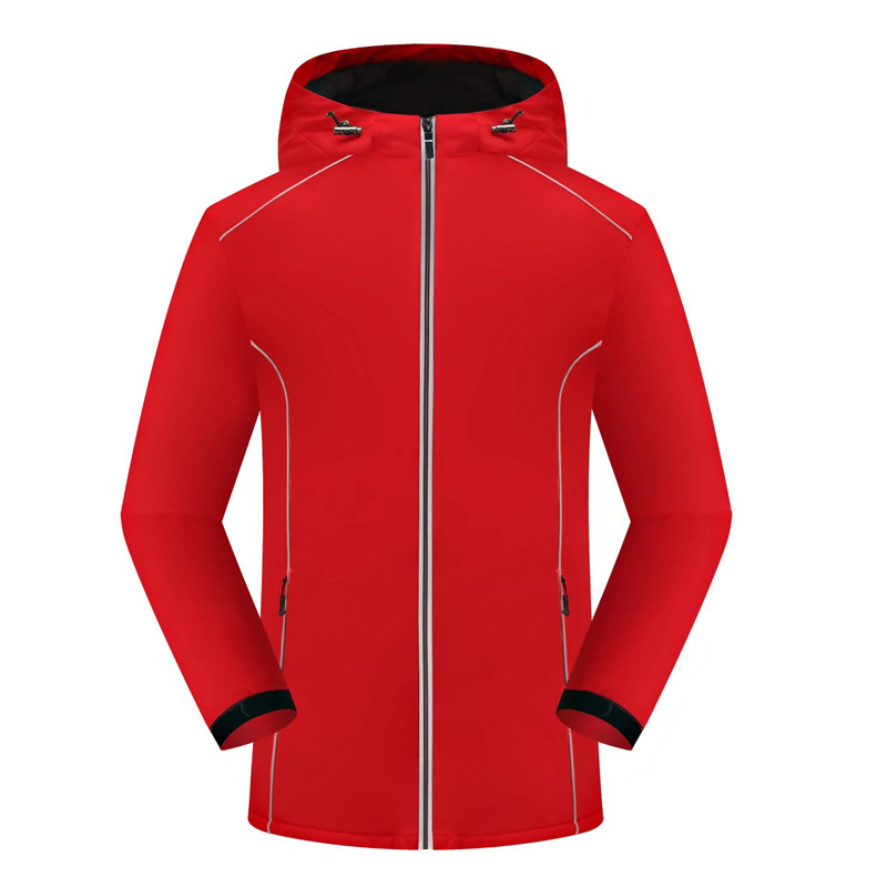 Shell Jacket Printed Logo Winter Work Clothes Fleece-Lined Thick Style Outdoor Windproof Rain Warm Jacket Men and Women Wholesale