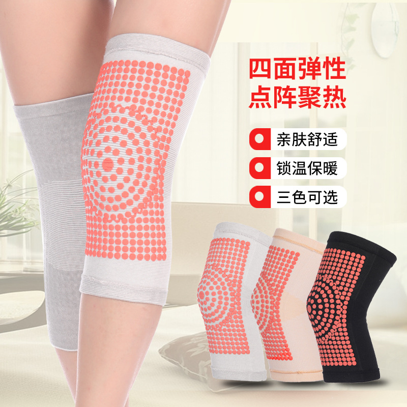 Autumn and Winter Heating Knitted Warm Kneecap Leg Gaurd Set Cold Leg Knee Protection Protective Gear for the Elderly Factory Wholesale