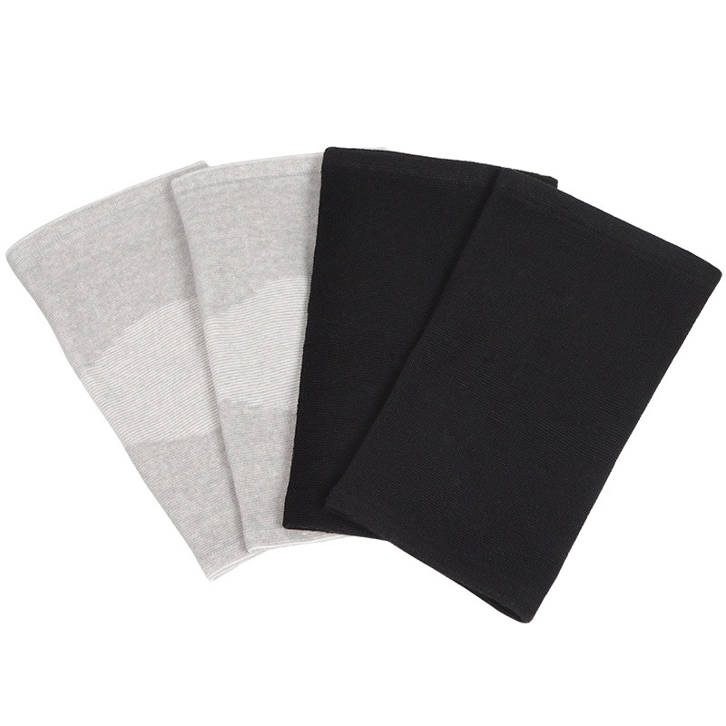 Winter Four-Sided Stretch Bamboo Charcoal Kneepad Lightweight High Elastic Breathability Moisture-Absorbing Sports Fleece-Lined Warm Kneecap Fleece-Lined