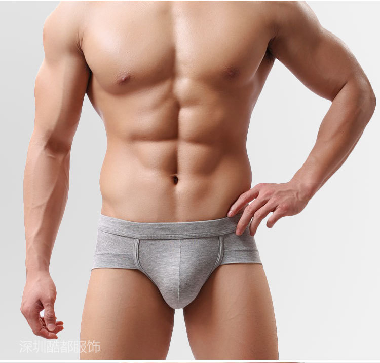 Men's Underwear Triangle Modal Low Waist Sexy U Convex Bag White Underwear Men's Small Boxer Shorts Underpants Fashion