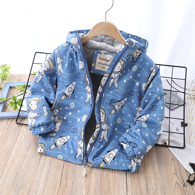 Winter New Multi-Color Cartoon Medium and Large Children Thickened Cotton Lining Outdoor Jacket Coat Winter New Multi-Color Cartoon Medium and Large Children Thickened Cotton Lining Outdoor Jacket Coat