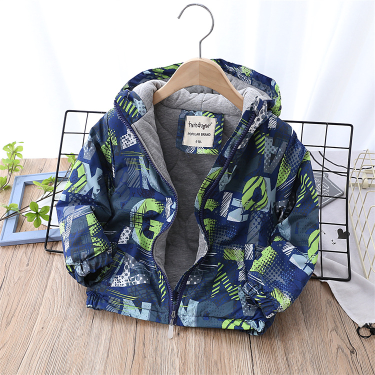 Winter New Multi-Color Cartoon Medium and Large Children Thickened Cotton Lining Outdoor Jacket Coat Winter New Multi-Color Cartoon Medium and Large Children Thickened Cotton Lining Outdoor Jacket Coat