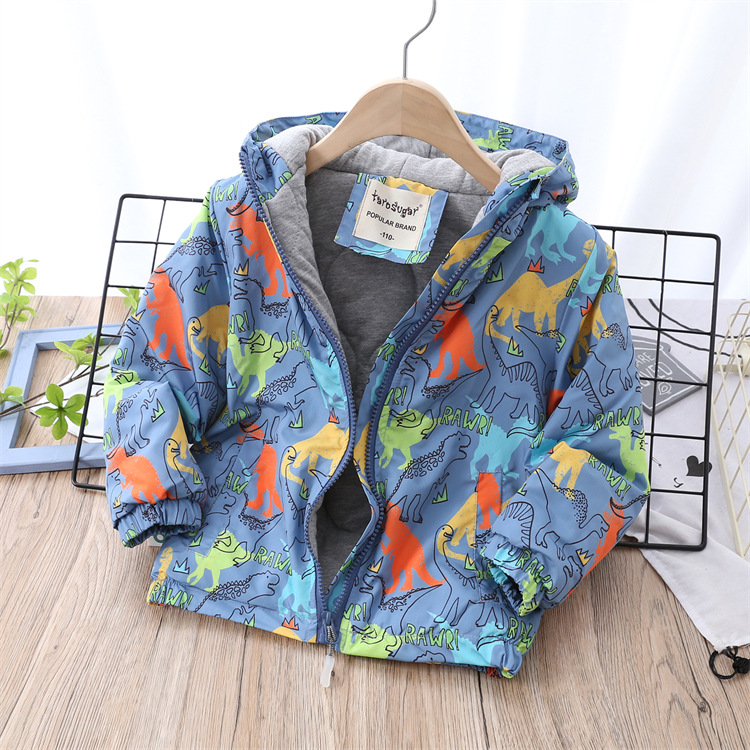 Winter New Multi-Color Cartoon Medium and Large Children Thickened Cotton Lining Outdoor Jacket Coat Winter New Multi-Color Cartoon Medium and Large Children Thickened Cotton Lining Outdoor Jacket Coat