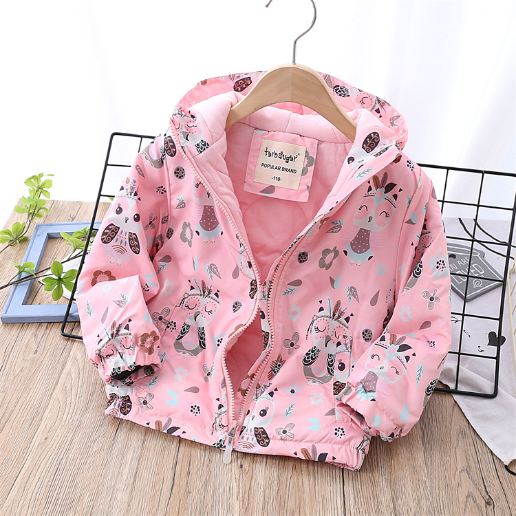 Winter New Multi-Color Cartoon Medium and Large Children Thickened Cotton Lining Outdoor Jacket Coat Winter New Multi-Color Cartoon Medium and Large Children Thickened Cotton Lining Outdoor Jacket Coat
