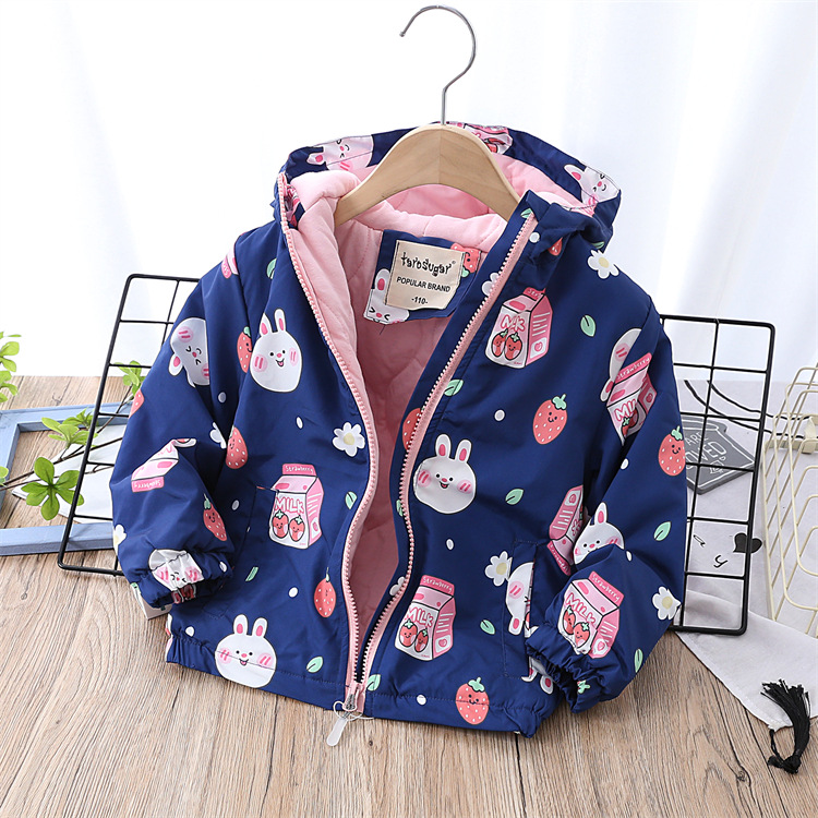 Winter New Multi-Color Cartoon Medium and Large Children Thickened Cotton Lining Outdoor Jacket Coat Winter New Multi-Color Cartoon Medium and Large Children Thickened Cotton Lining Outdoor Jacket Coat
