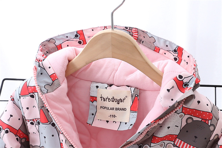 Winter New Multi-Color Cartoon Medium and Large Children Thickened Cotton Lining Outdoor Jacket Coat Winter New Multi-Color Cartoon Medium and Large Children Thickened Cotton Lining Outdoor Jacket Coat