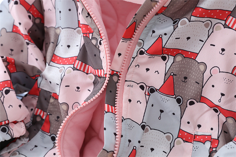Winter New Multi-Color Cartoon Medium and Large Children Thickened Cotton Lining Outdoor Jacket Coat Winter New Multi-Color Cartoon Medium and Large Children Thickened Cotton Lining Outdoor Jacket Coat