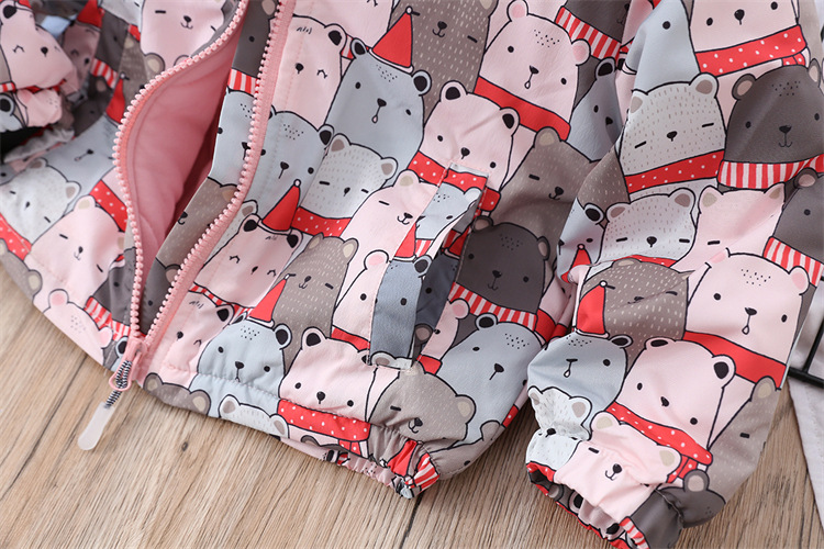Winter New Multi-Color Cartoon Medium and Large Children Thickened Cotton Lining Outdoor Jacket Coat Winter New Multi-Color Cartoon Medium and Large Children Thickened Cotton Lining Outdoor Jacket Coat