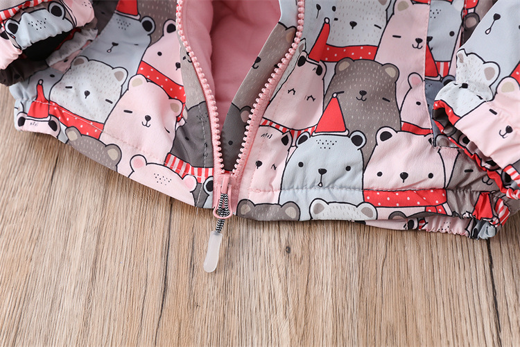 Winter New Multi-Color Cartoon Medium and Large Children Thickened Cotton Lining Outdoor Jacket Coat Winter New Multi-Color Cartoon Medium and Large Children Thickened Cotton Lining Outdoor Jacket Coat