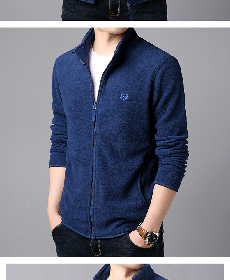 Men's Polar Fleece Jacket Jacket Outdoor Jacket Double-Sided Fleece Sweater Spring, Autumn and Winter Velvet Padded Thickened Sweater Cardigan Men Men's Polar Fleece Jacket Jacket Outdoor Jacket Double-Sided Fleece Sweater Spring, Autumn and Winter Velvet Padded Thickened Sweater Cardigan Men