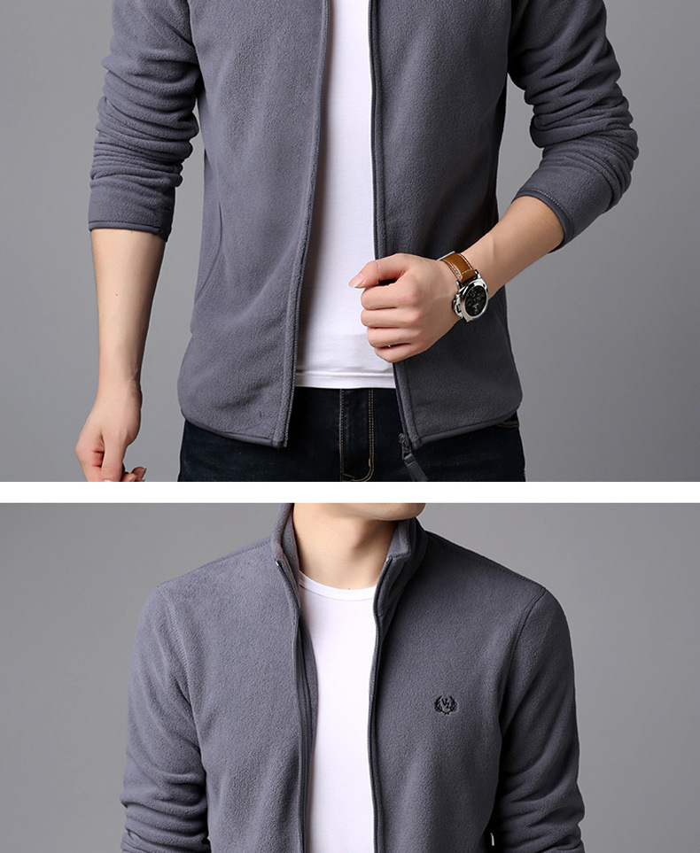 Men's Polar Fleece Jacket Jacket Outdoor Jacket Double-Sided Fleece Sweater Spring, Autumn and Winter Velvet Padded Thickened Sweater Cardigan Men Men's Polar Fleece Jacket Jacket Outdoor Jacket Double-Sided Fleece Sweater Spring, Autumn and Winter Velvet Padded Thickened Sweater Cardigan Men